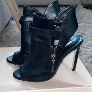 Elegant Black High Heel Sandals